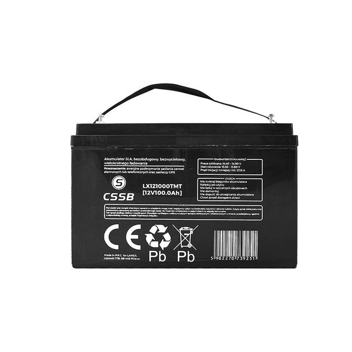 AGM UPS gel baterija 12V 100Ah bez održavanja, kvalitetna LX121000CSQRT
