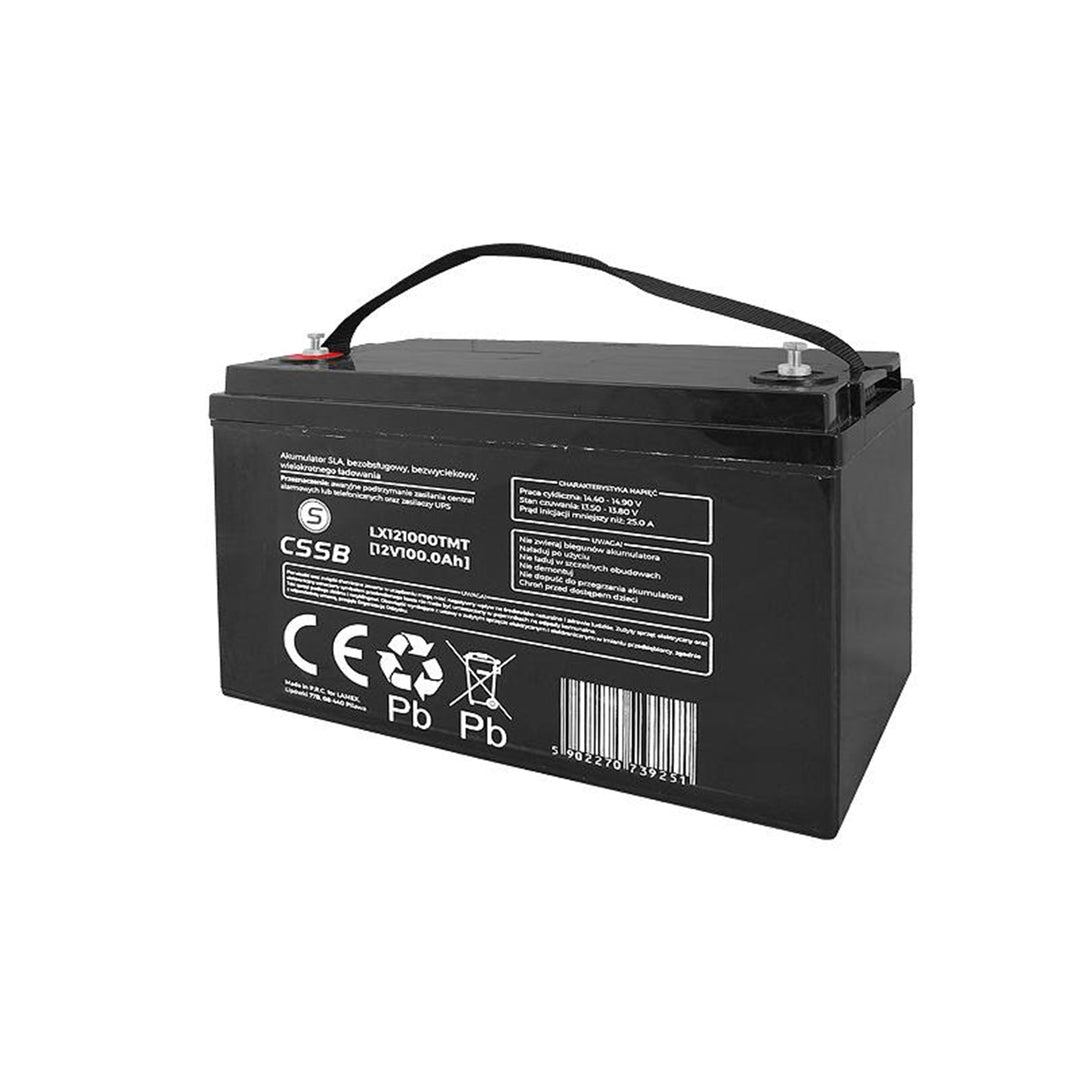 AGM UPS gel baterija 12V 100Ah bez održavanja, kvalitetna LX121000CSQRT