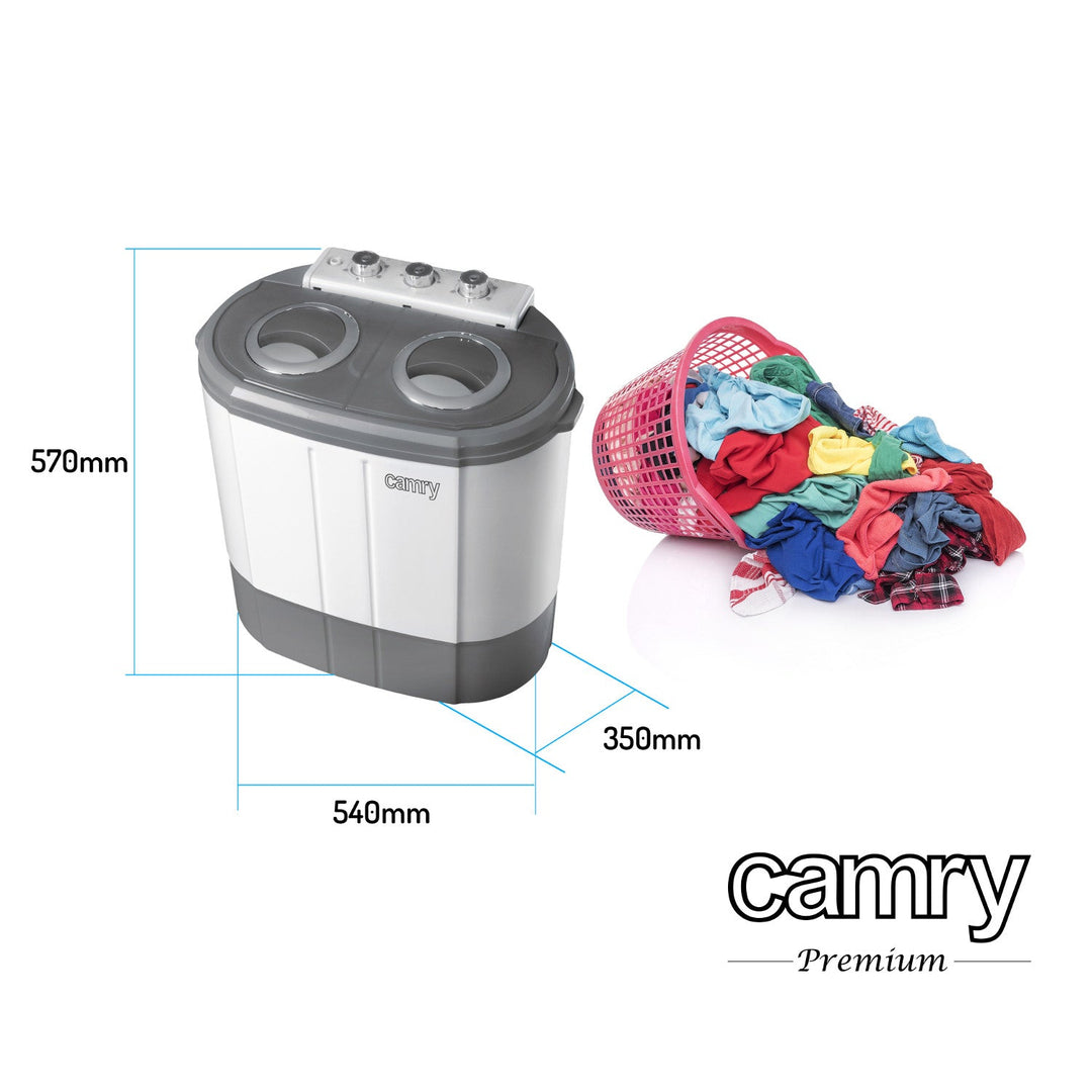 Camry CR 8052 putna perilica rublja i centrifuga – dva odvojena spremnika