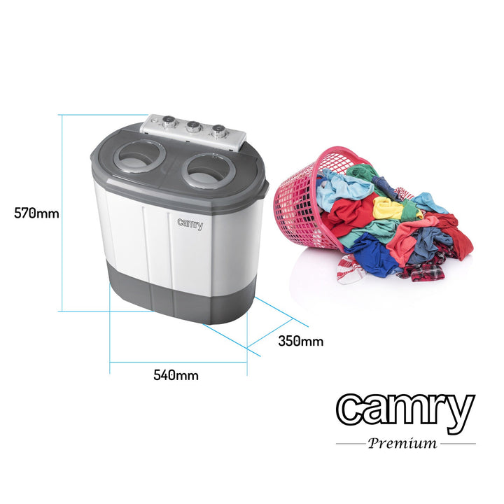 Camry CR 8052 putna perilica rublja i centrifuga – dva odvojena spremnika
