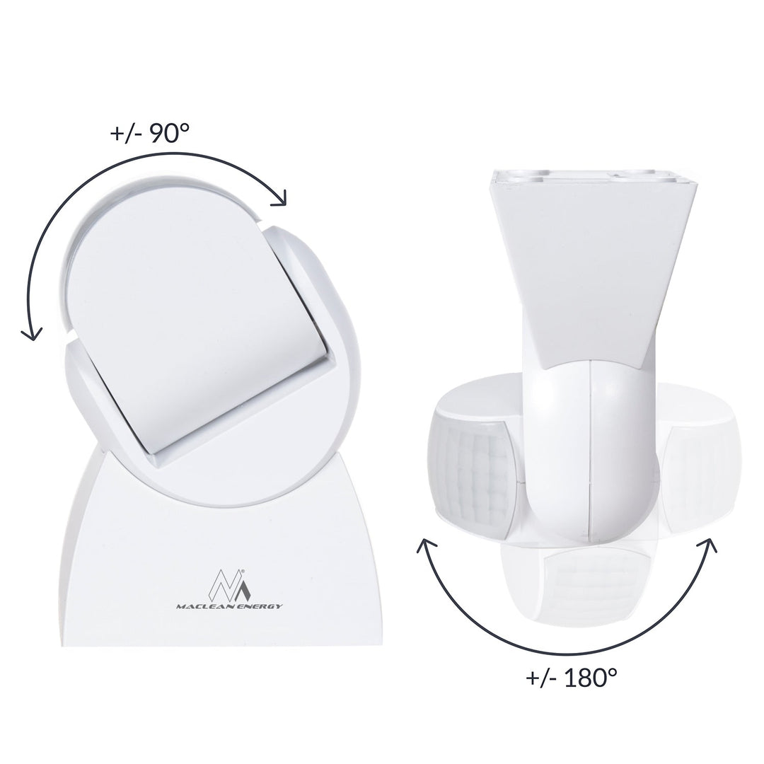 Infracrveni senzor pokreta s daljinskim upravljačem IP65, max 800 W (žarulja sa žarnom niti), max 1200 W (LED) MCE241 Maclean Energy