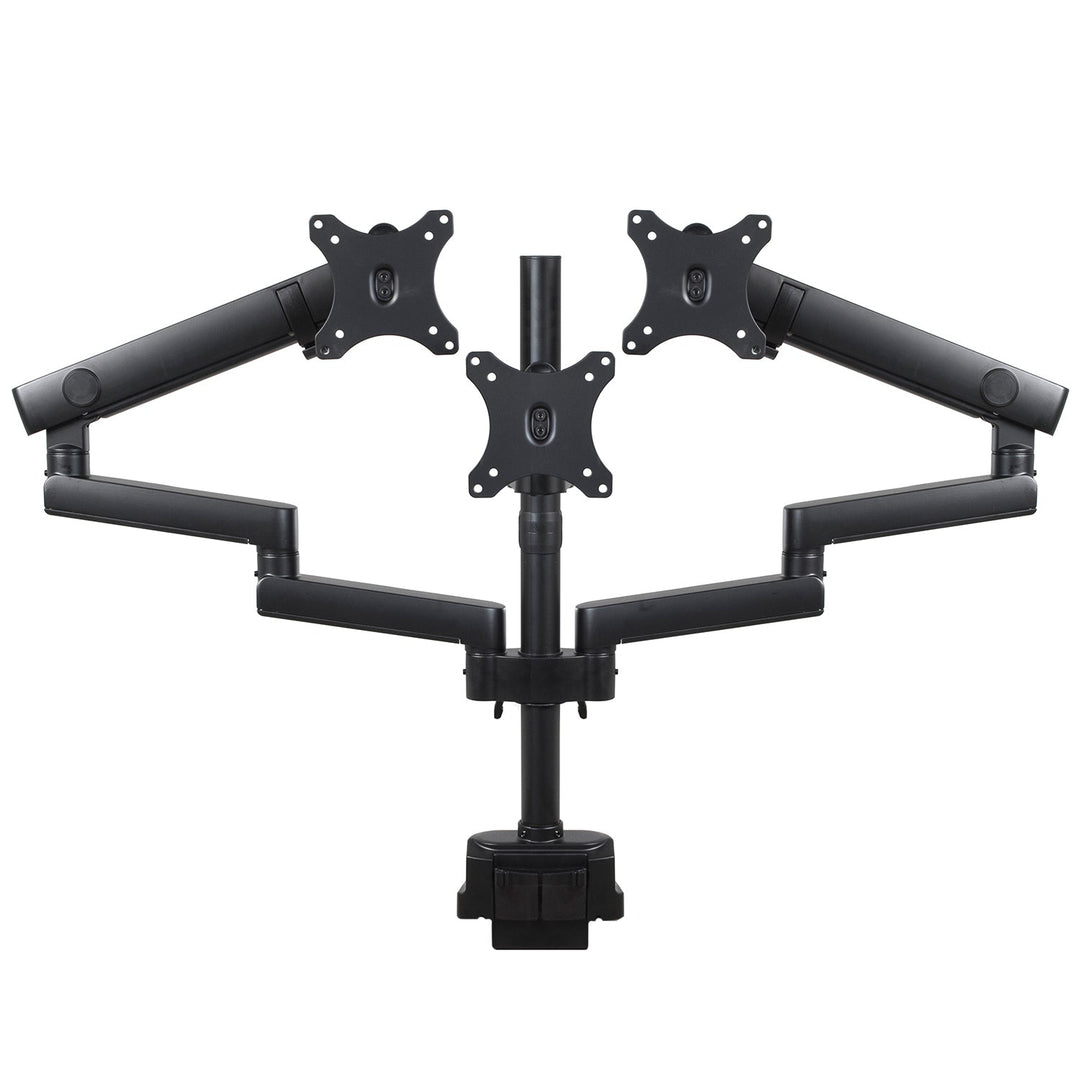 Maclean stolni nosač za 3 LCD monitora, VESA 75x75 i 100x100, 2x USB 3.0, 17-27", 3x7 kg, MC-811