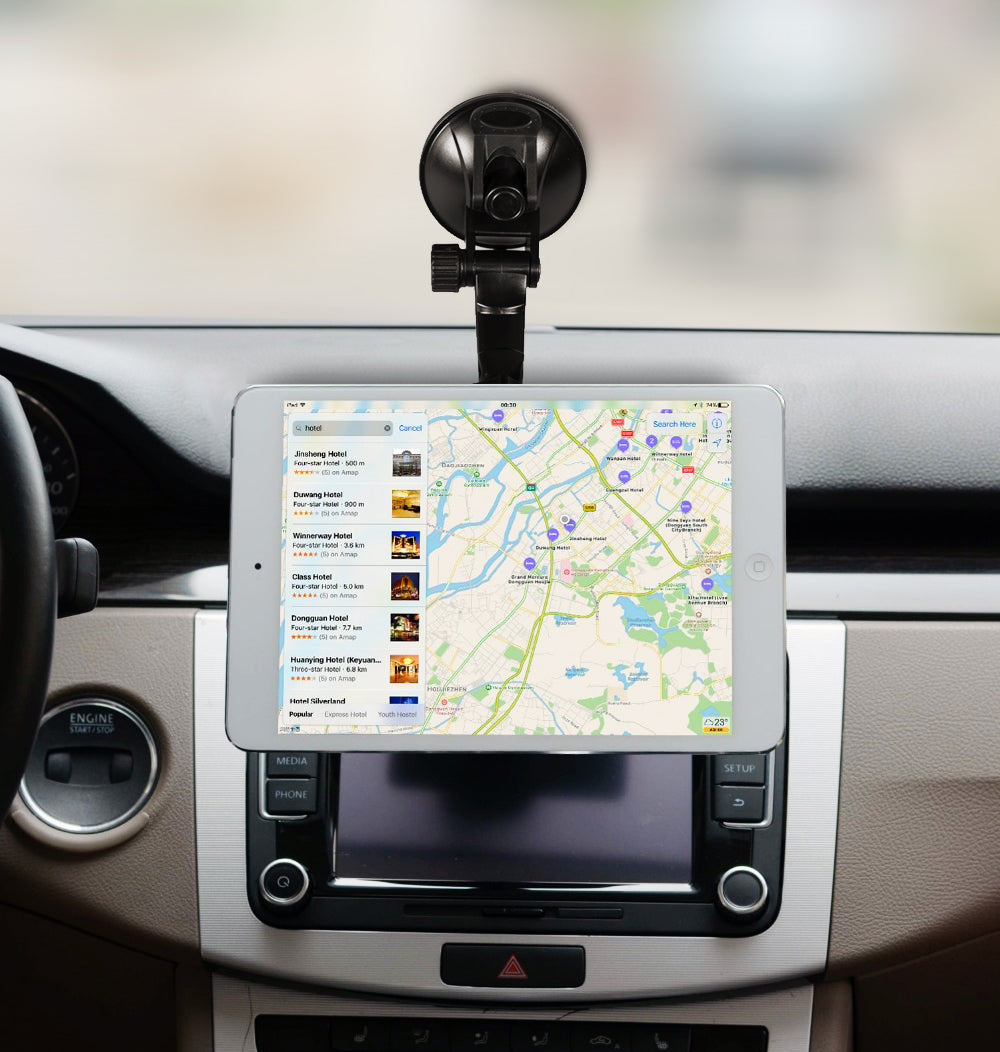Univerzalni magnetski držač za automobil za tablet i pametni telefon do 10 inča, rotirajući 360° (s vakuumskom usisnom čašom)