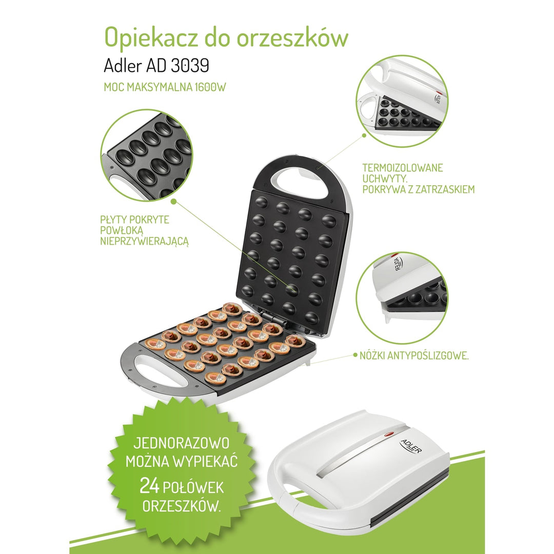 PEČNICA ZA KEKSE OD KIKIRIKIJA 24 komada ADLER AD3039