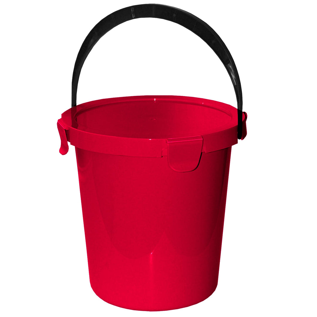 Plast Team Berry 5L crvena kanta s poklopcem i ručkom