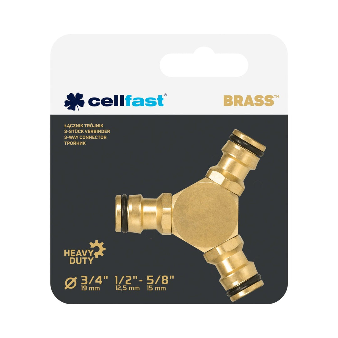 Mesingani tee spojnik 52-845 CELLFAST BRASS mesing