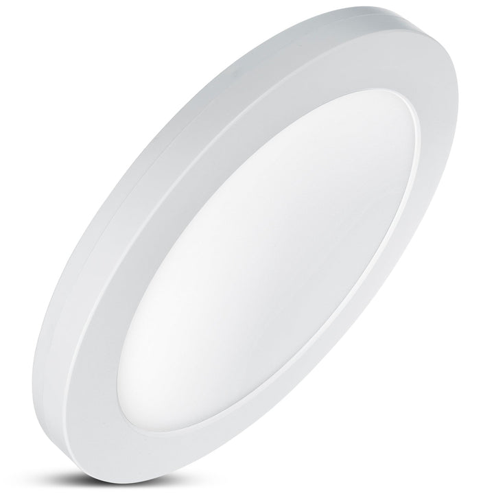 6-u-1 LED stropna ploča, ugradbena, ultra-tanka, 18 W, 3 boje (topla bijela, neutralna bijela, hladna bijela), Led4U LD130 s ugrađenim napajanjem