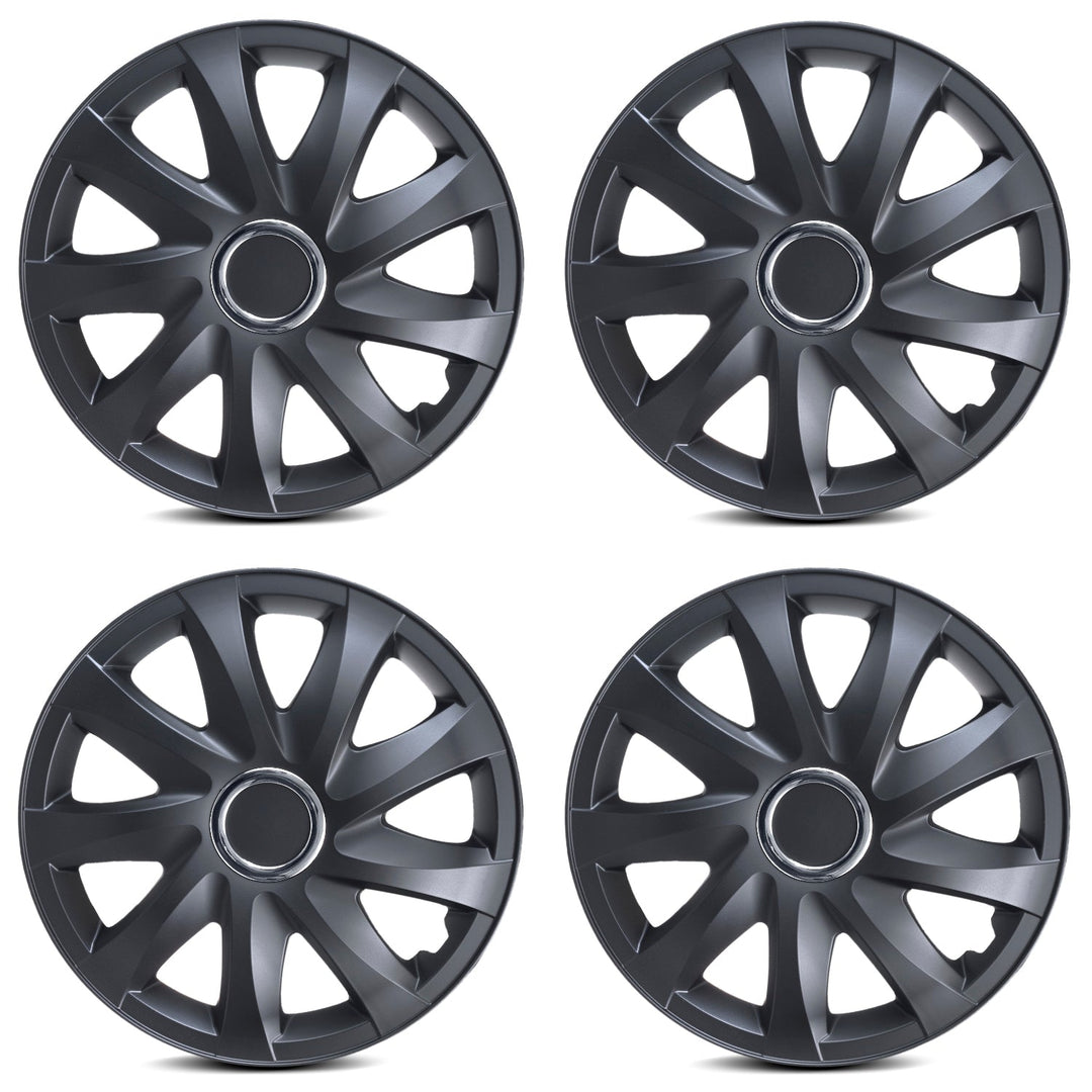 Univerzalne navlake za kotače 16" NRM DRIFT crne mat, 4 komada
