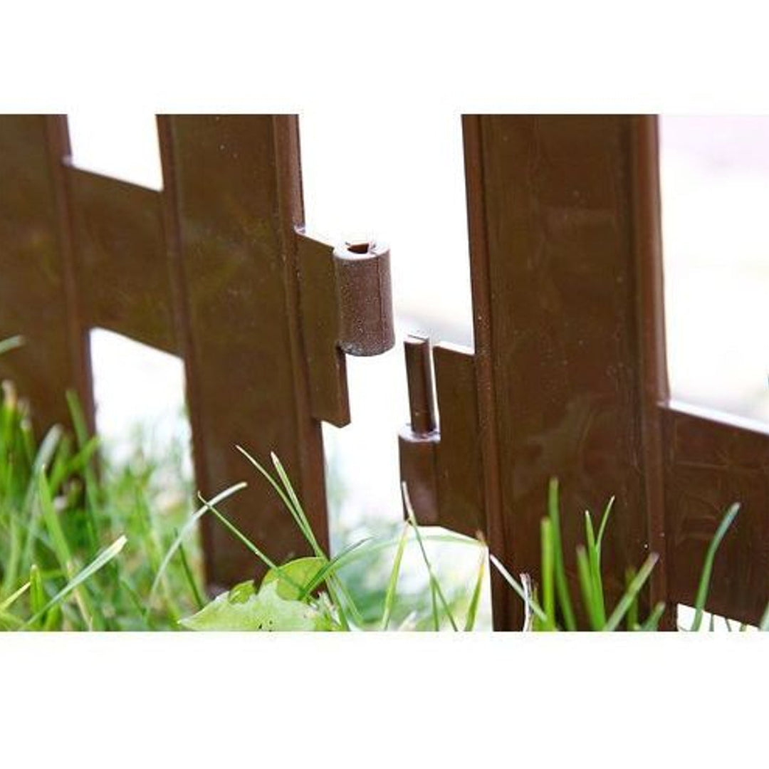 PROSPERPLAST Garden Classic IPŁSU R222 smeđa vrtna ograda