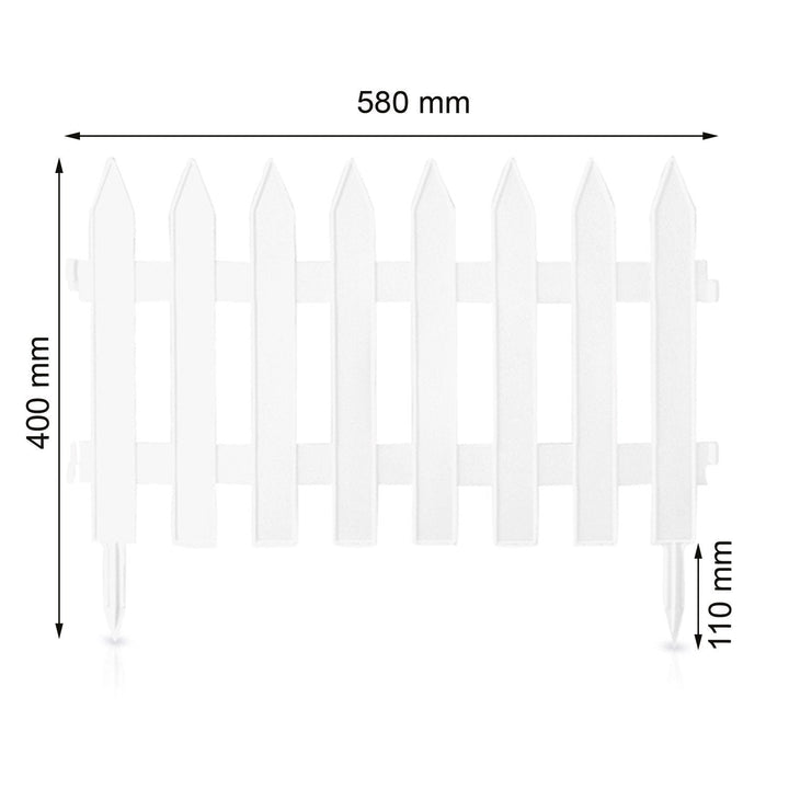 Garden Classic IPŁSU2 S449 3,6 m bijela vrtna ograda