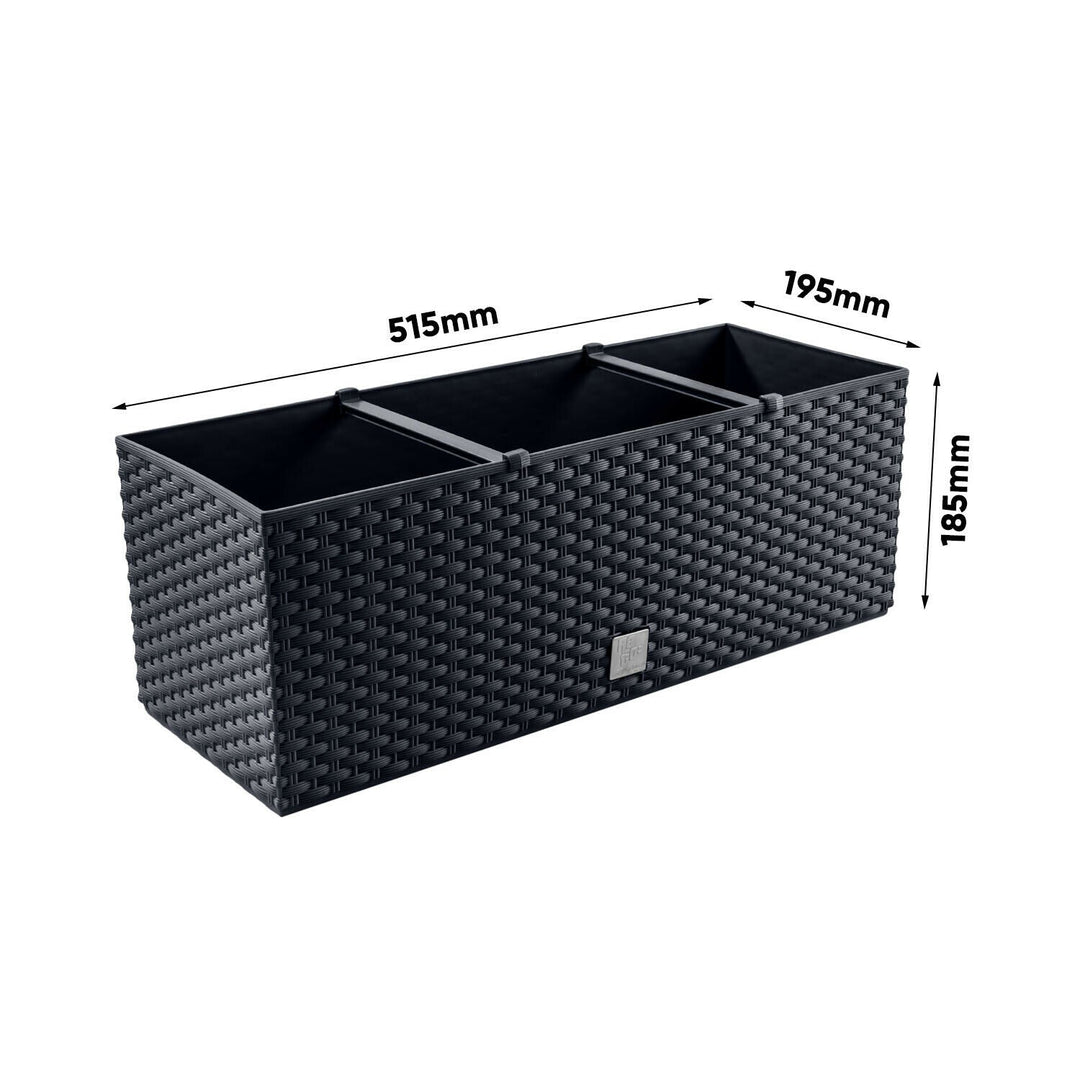 Prosperplast Rato Case DRTC500 S433 antacitni vrtni posud za biljke od ratana
