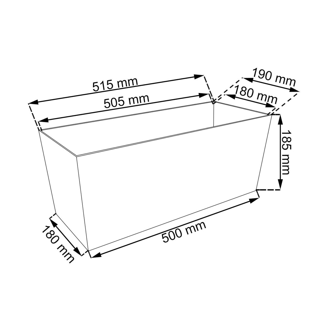 Prosperplast Rato Case DRTC500 S433 antacitni vrtni posud za biljke od ratana