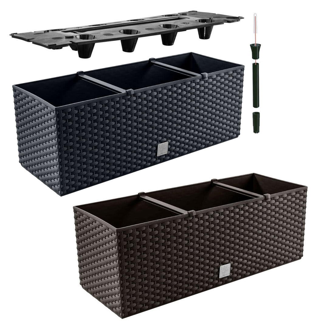 Prosperplast Rato Case DRTC500 S433 antacitni vrtni posud za biljke od ratana