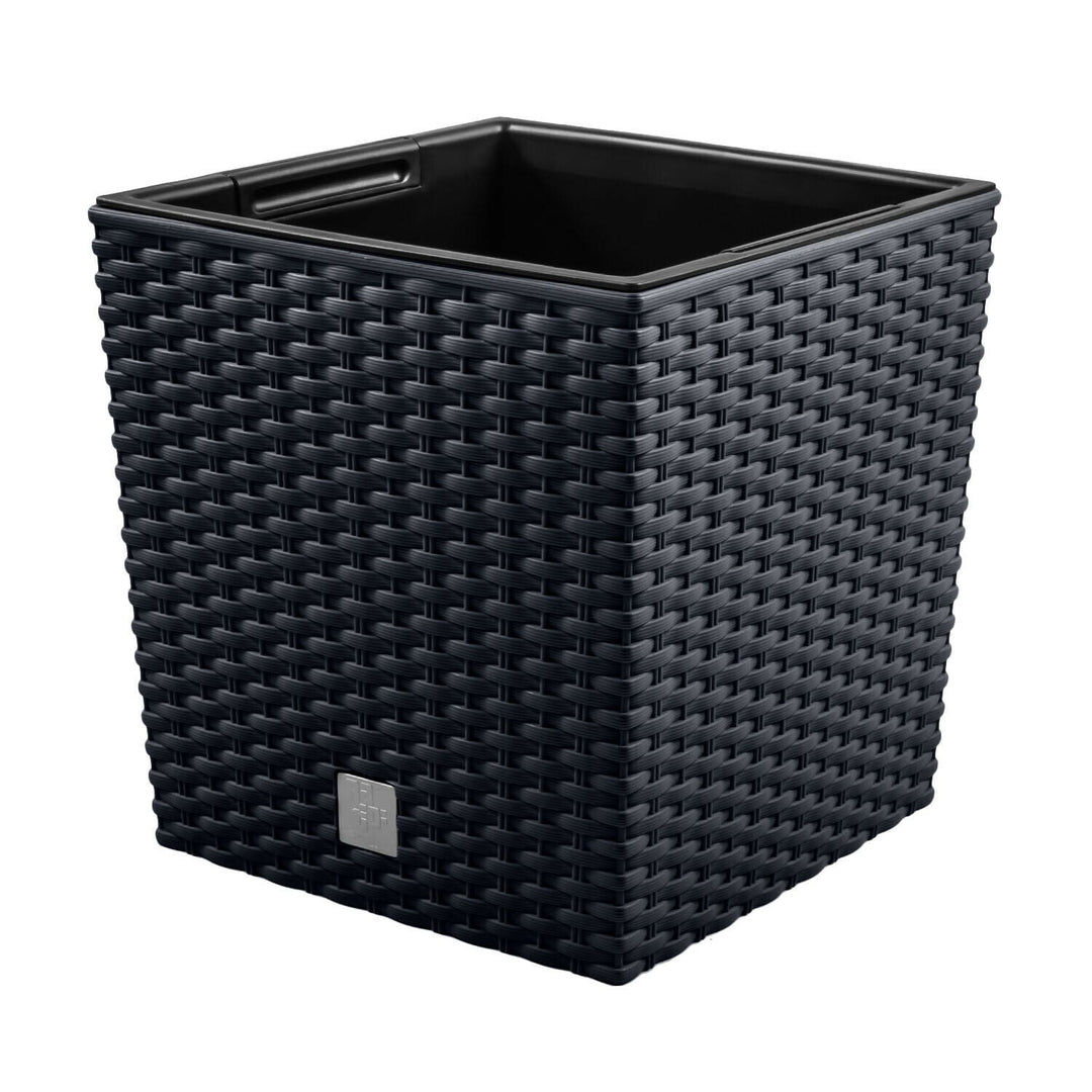 Prosperplast Rato Low DRTS325L S433 antracitna posuda za sadnju s umetkom