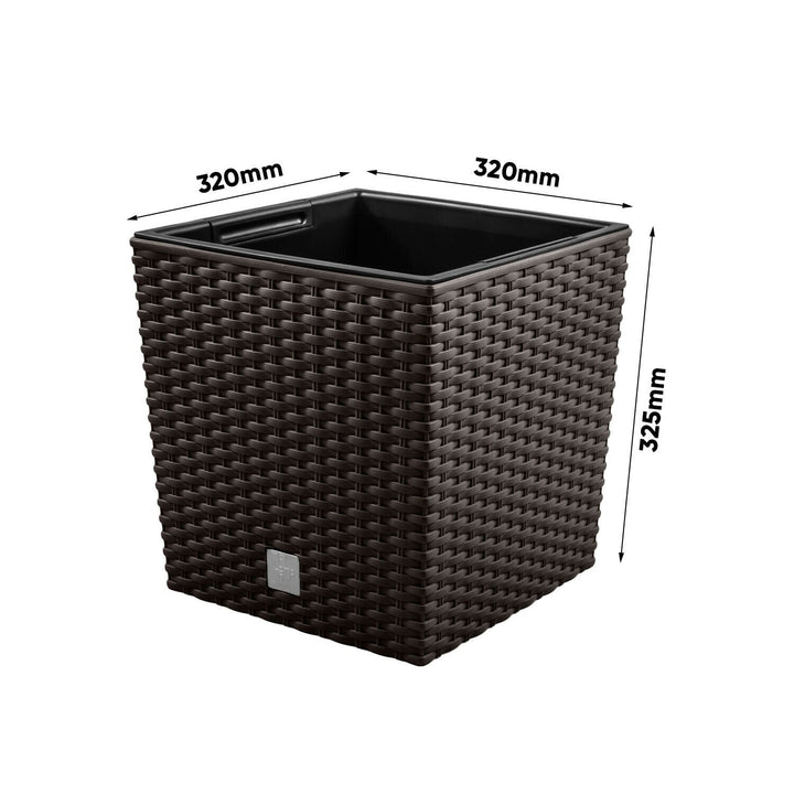 Prosperplast Rato Low DRTS325L 440U Umbra posuda za sadnju s umetakom