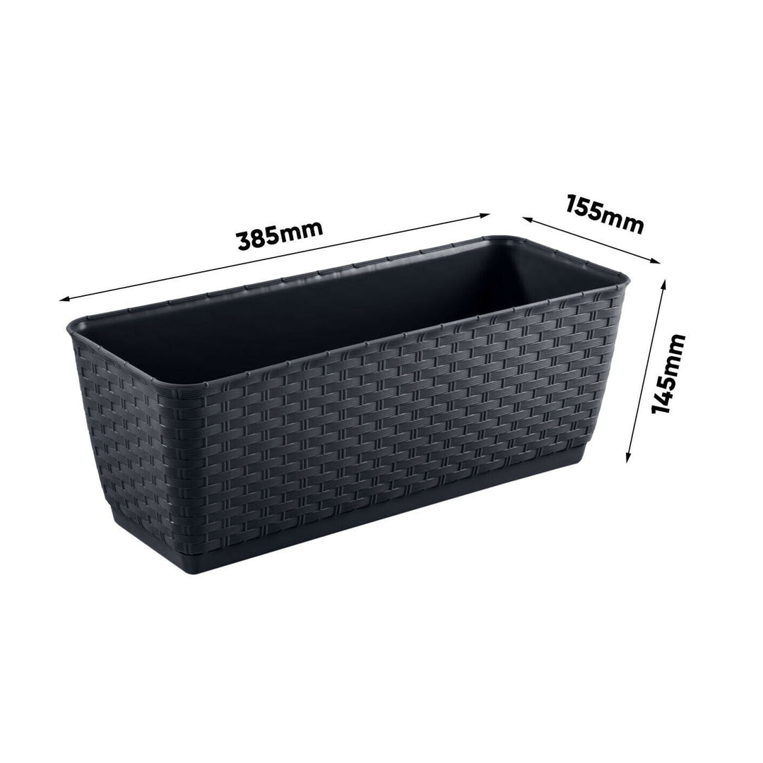 Pravokutni spremnik s kukicama Prosperplast Ratolla PW DRL400PW S433 antracit