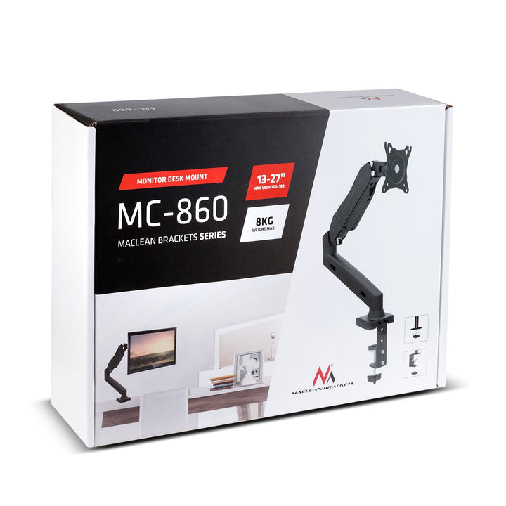 Maclean MC-860 crni nosač za monitor 13"-27" 8 kg