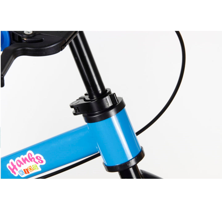 HanksKids Bicicletă sigură cu frână Bicicletă de fond Blue BB-SAFE-12B