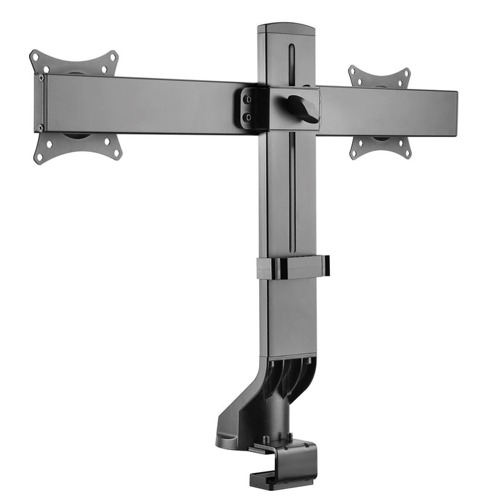 Držač za dva monitora / za dva monitora 17"–27" do 14 kg, Maclean MC-854, VESA 75×75 i 100×100, kompatibilan s MC-848 i MC-849