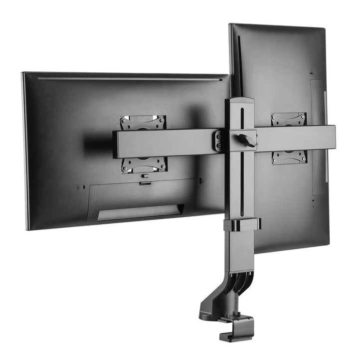 Držač za dva monitora / za dva monitora 17"–27" do 14 kg, Maclean MC-854, VESA 75×75 i 100×100, kompatibilan s MC-848 i MC-849