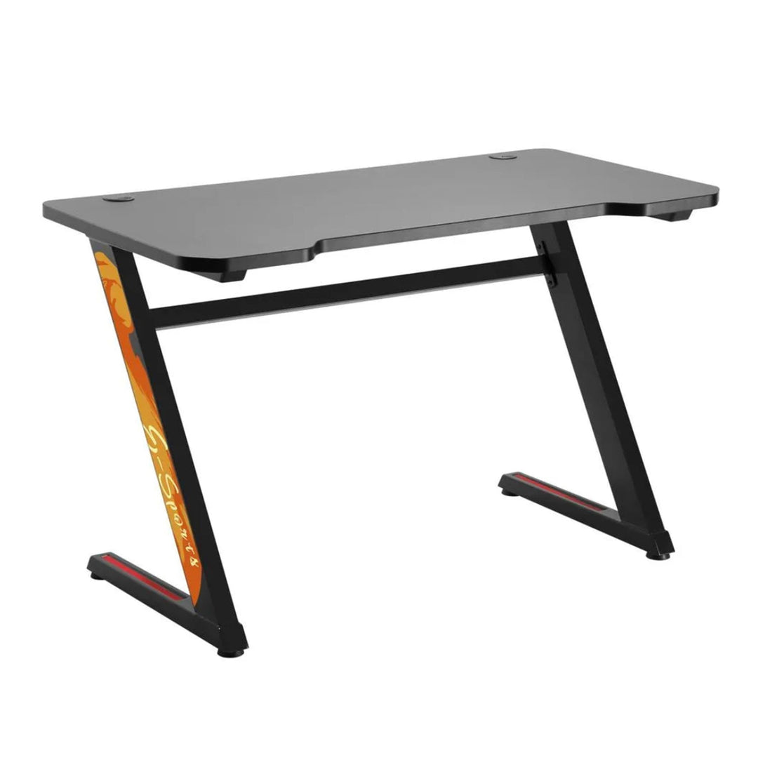 Crni NanoRS RS120 gaming stol, max. 50 kg, visina 750 mm