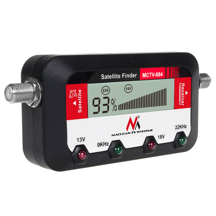 Maclean MCTV-884 digitalni satelitski mjerač, 25 cm F-F kabel