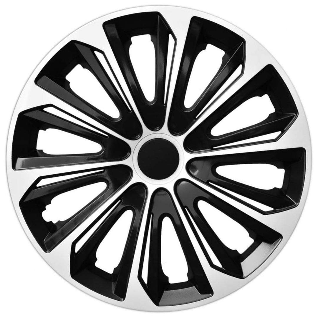 Univerzalne navlake za felge 15" NRM Extra STRONG bijelo/crno 4 komada