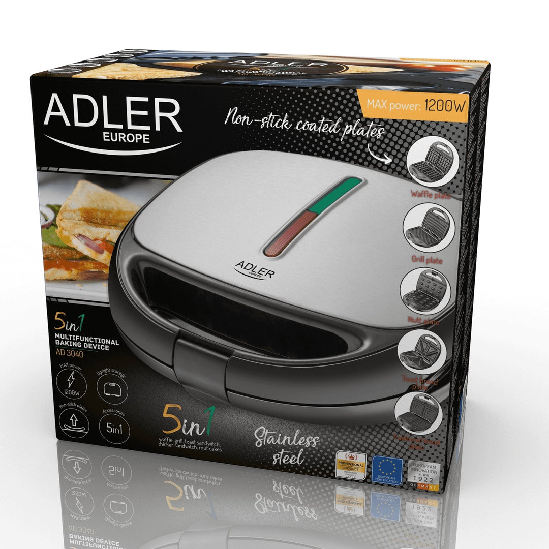 Adler AD 3040 višenamjenski toster, 1200 W, 5 funkcija