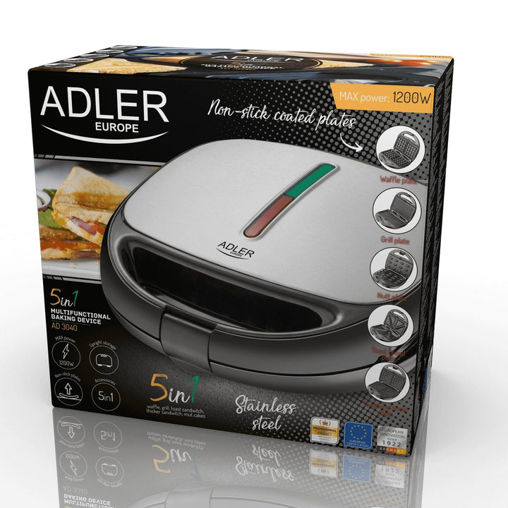 Adler AD 3040 višenamjenski toster, 1200 W, 5 funkcija