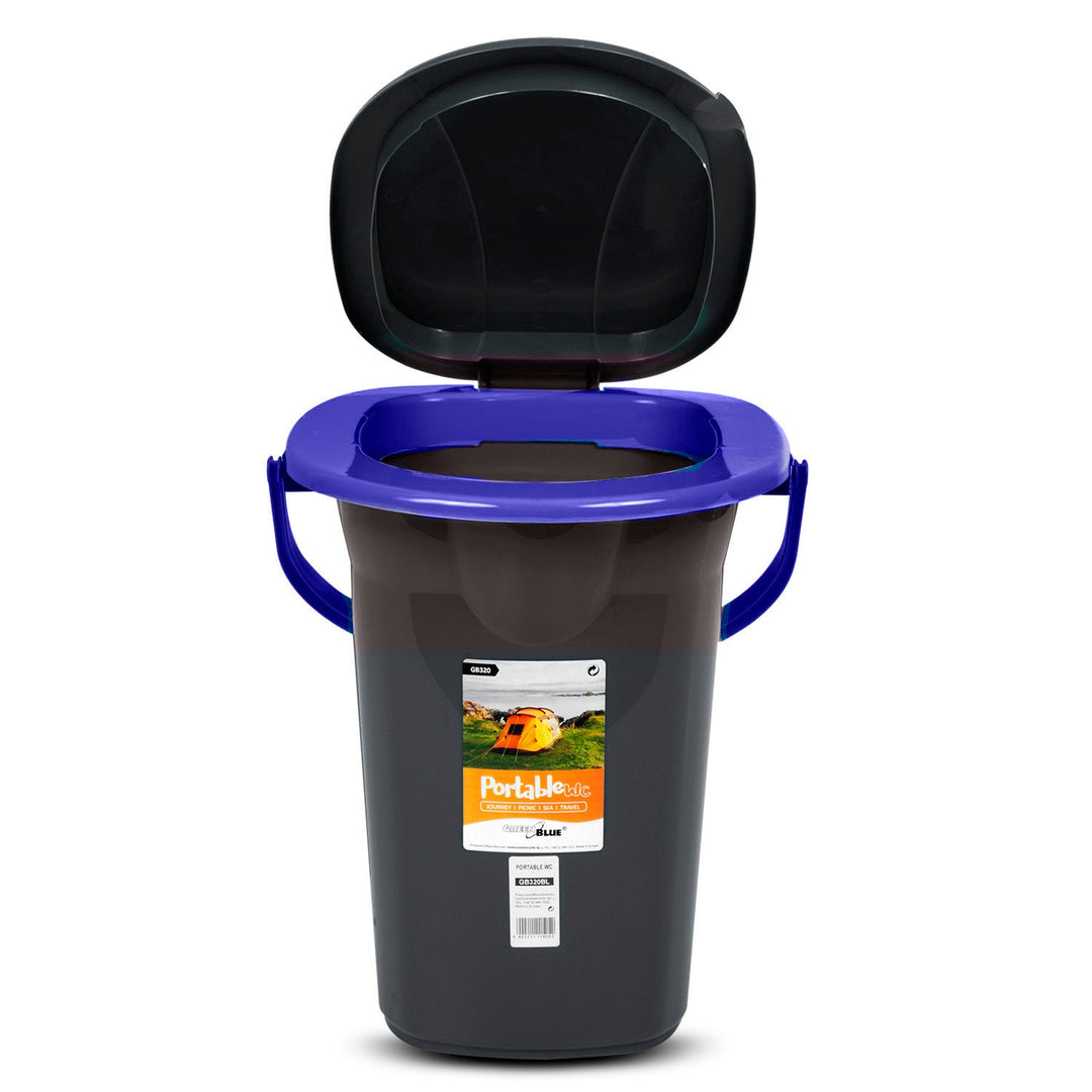 GreenBlue GB320BB crni i tamnoplavi prijenosni WC