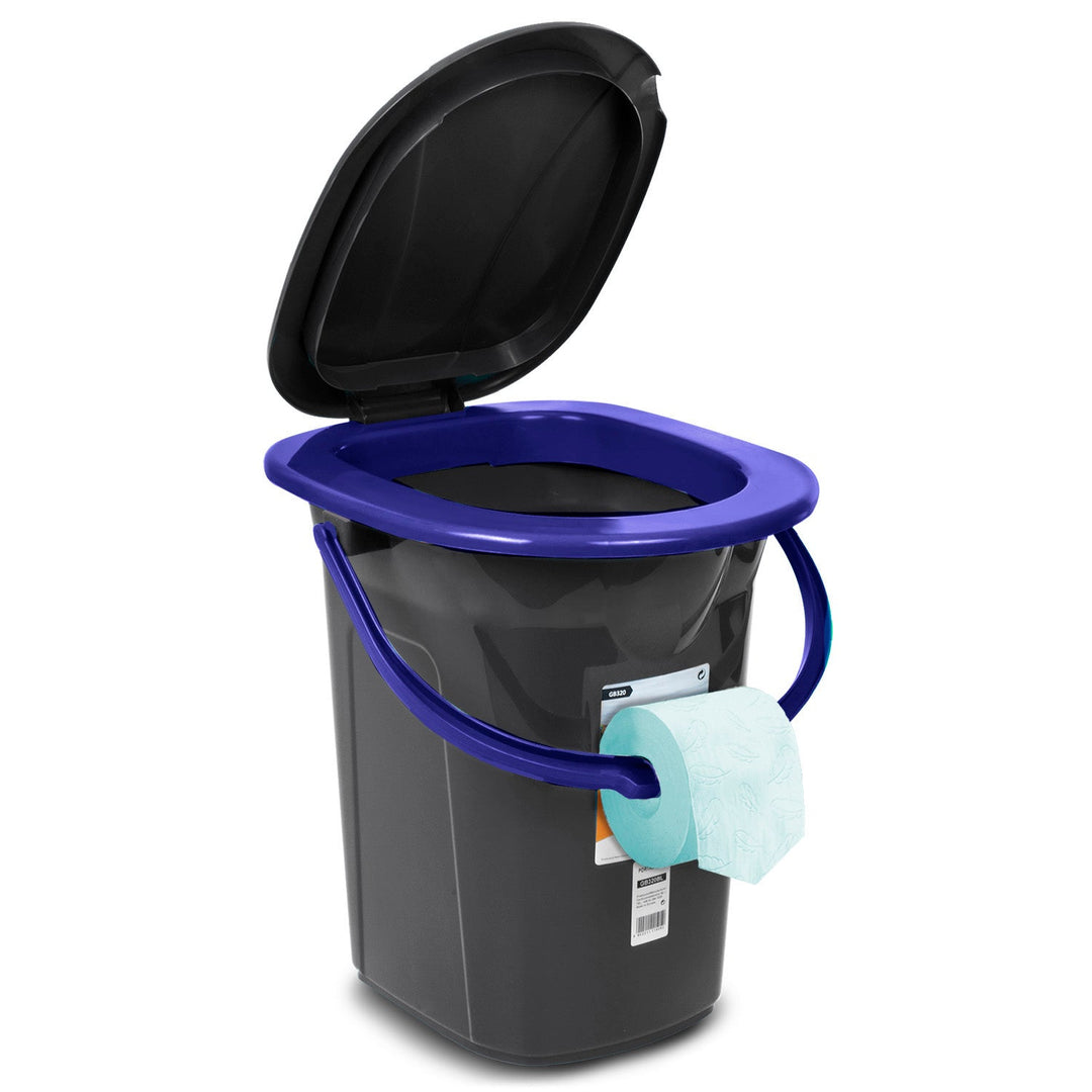 GreenBlue GB320BB crni i tamnoplavi prijenosni WC