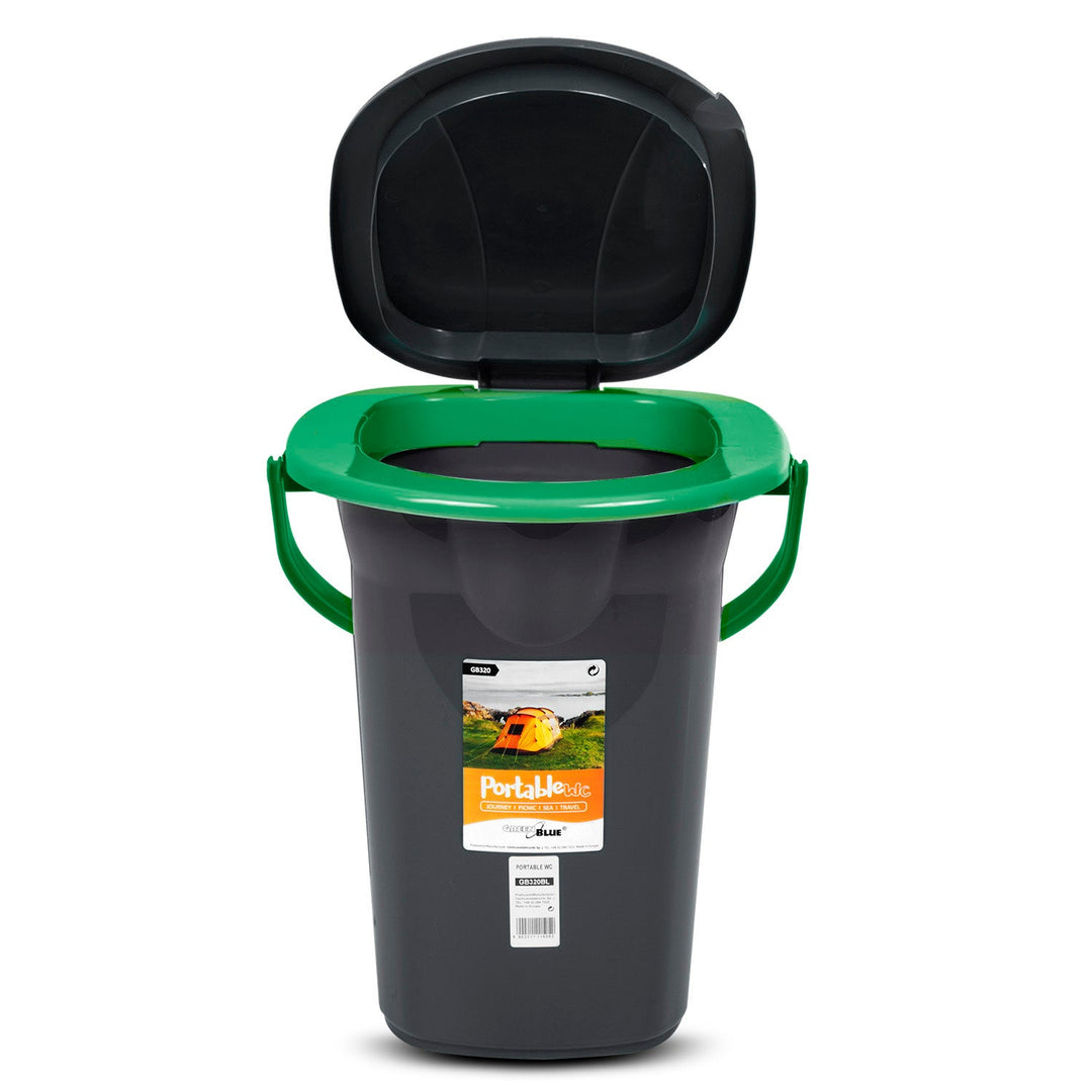 GreenBlue GB320BG crno-zelena prijenosna WC školjka