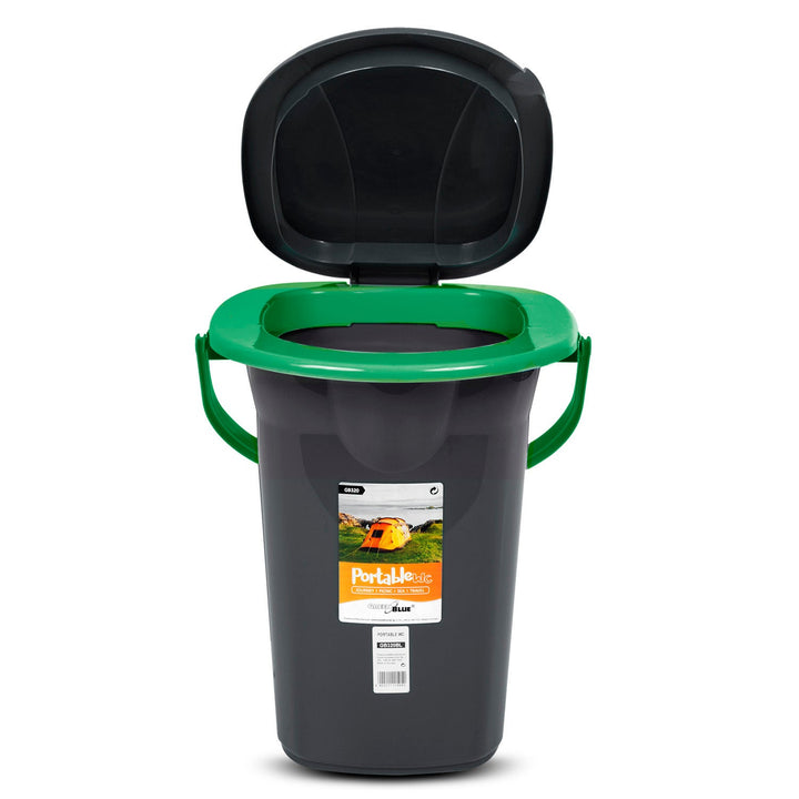 GreenBlue GB320BG crno-zelena prijenosna WC školjka