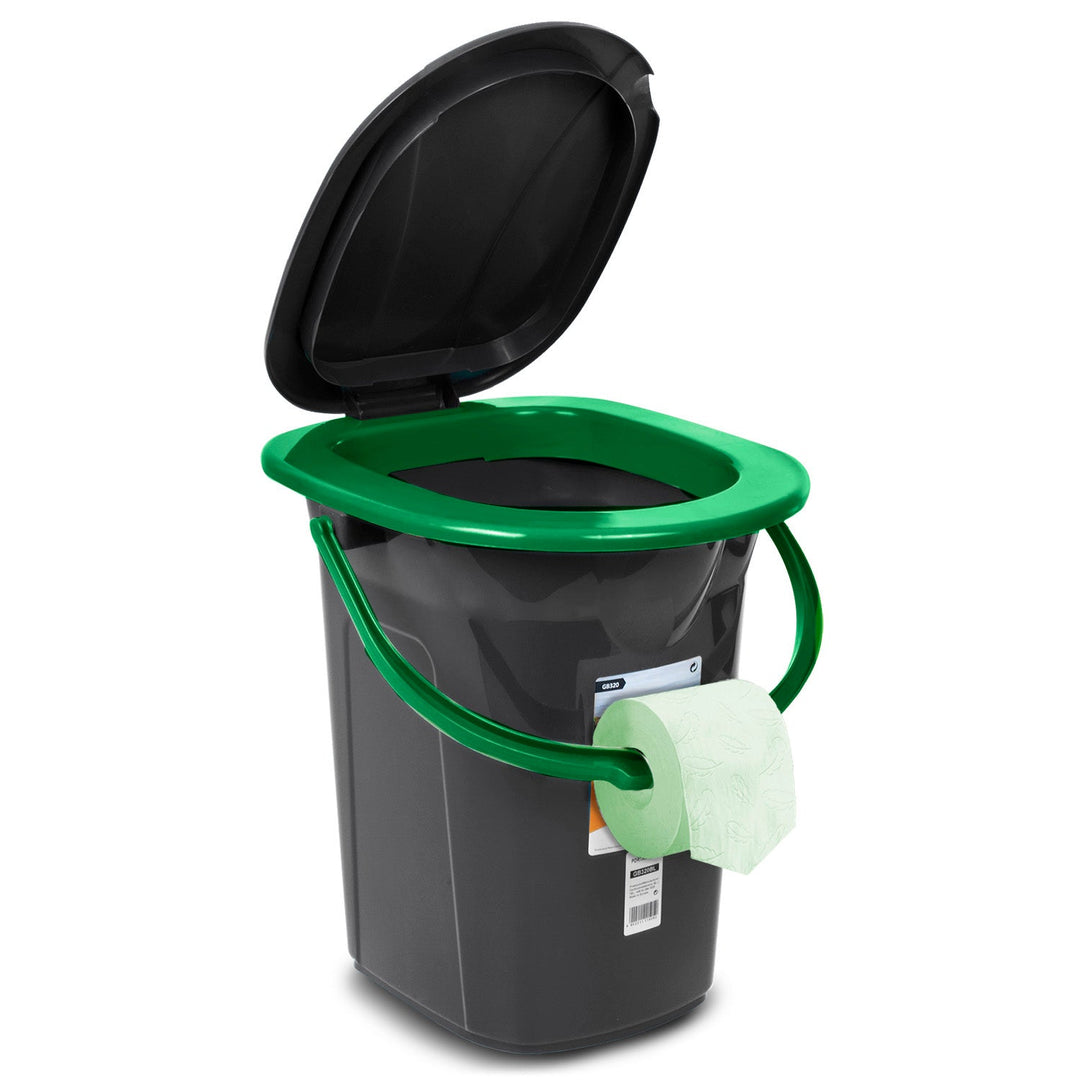 GreenBlue GB320BG crno-zelena prijenosna WC školjka