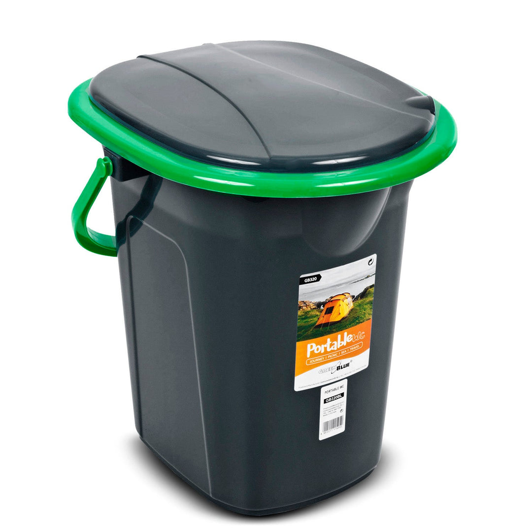 GreenBlue GB320BG crno-zelena prijenosna WC školjka