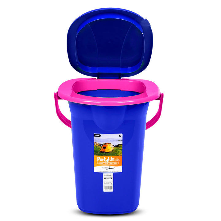 GreenBlue GB320BR tamnoplavi i ružičasti prijenosni WC