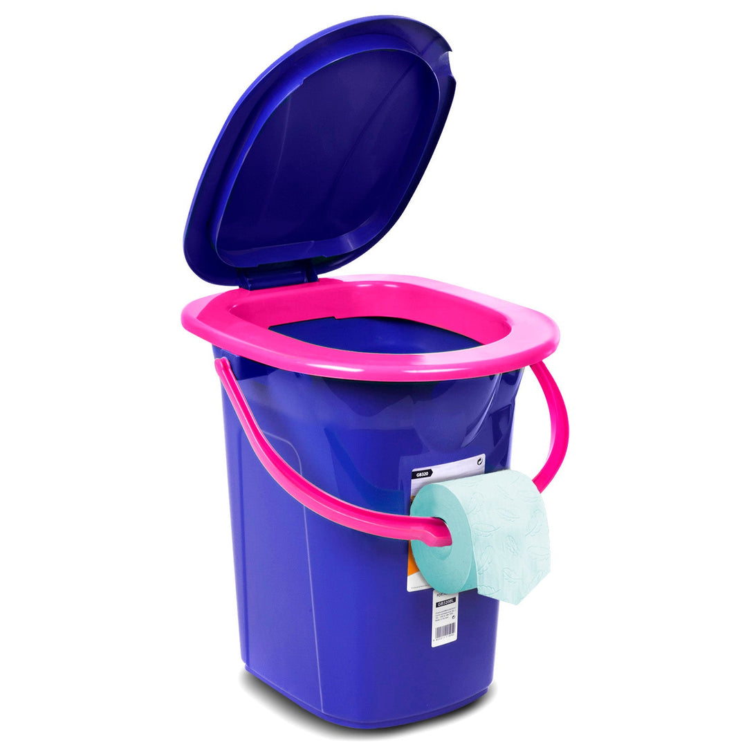 GreenBlue GB320BR tamnoplavi i ružičasti prijenosni WC