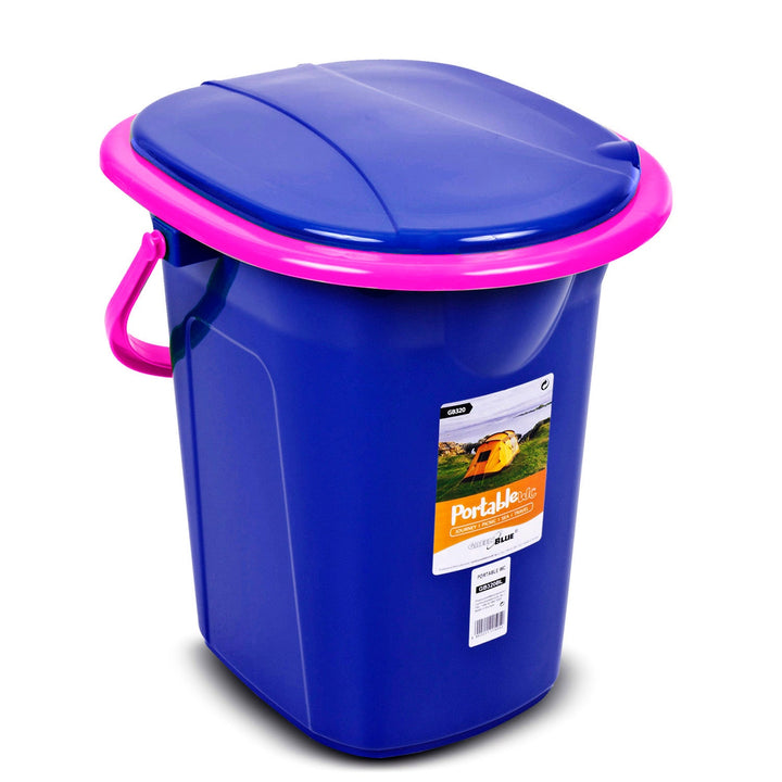 GreenBlue GB320BR tamnoplavi i ružičasti prijenosni WC