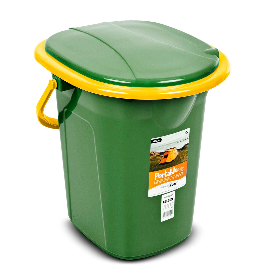 GreenBlue GB320GO prijenosni WC, tamnozeleni i narančasti