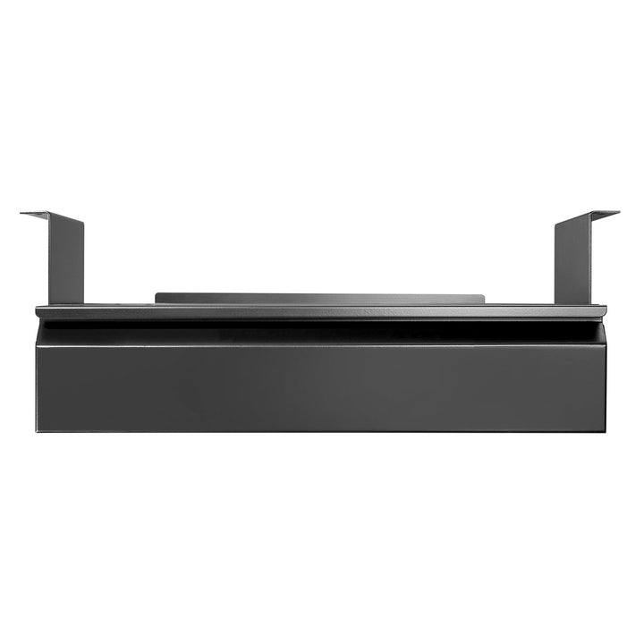 Ergonomski crni organizator ladica ispod stola Maclean MC-875, nosivost do 5 kg