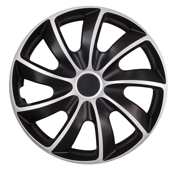 NRM QUAD BICOLOR SILVER BLACK crno-srebrni set poklopaca za kotače 17&