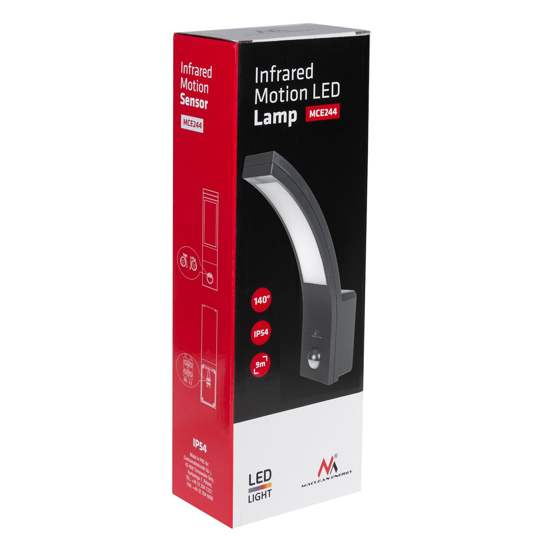 LED lampa s infracrvenim senzorom pokreta MCE244 750 lm 10 W IP54 Maclean Energy