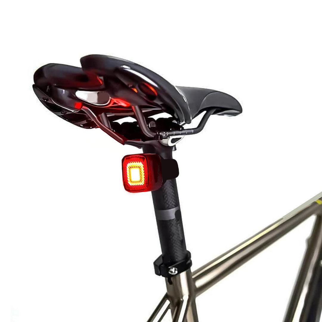 USB stražnje biciklističko svjetlo AUTO STOP senzor sumraka Maclean Energy MCE355 COB LED max. 125 lm baterija 450 mAh