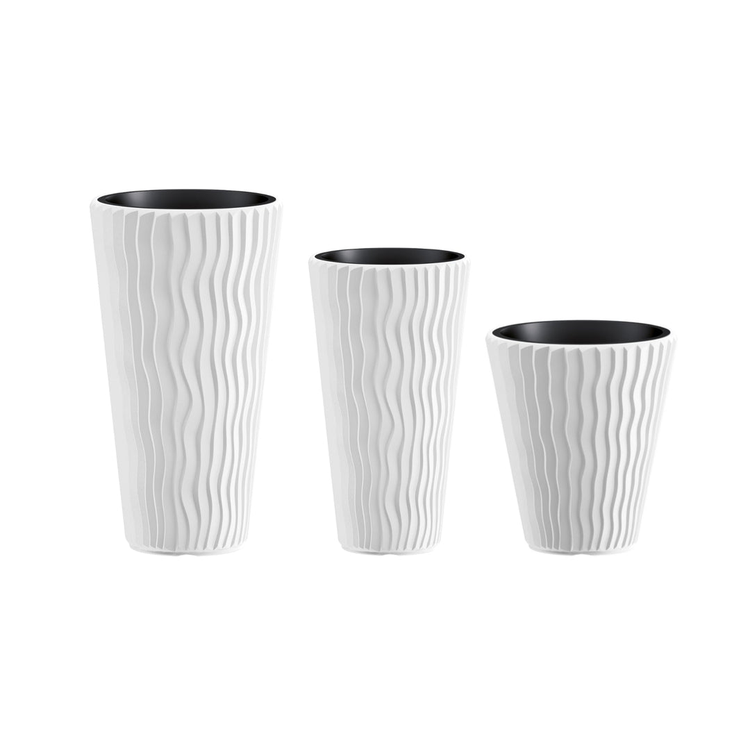 Vaza s Sandy Slim DPSP400-S449 umetkom – bijela