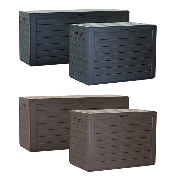 Woodebox 280L kutija za pohranu vrtnih potrepština MBWL280-S433 – antracitna boja