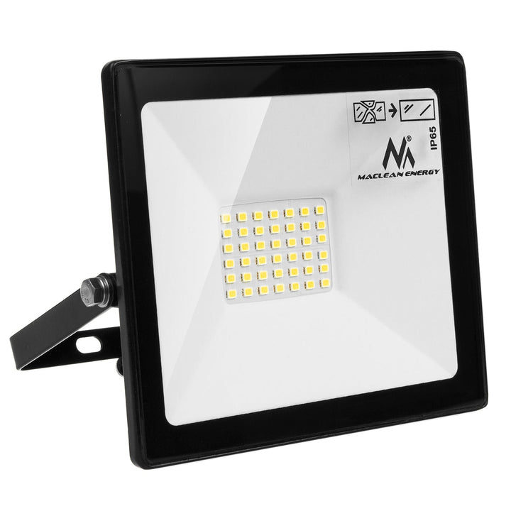 30W tanka LED reflektor-svjetiljka, 2400 lm, hladno bijela (6000 K), Maclean Energy MCE530 CW, IP65, PREMIUM