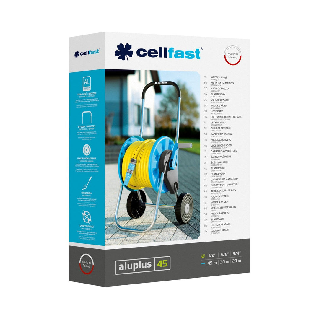 Cellfast Aluplus aluminijska kolica za namotavanje crijeva 1/2" 45 m