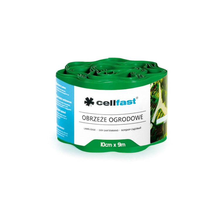 Valoviti rubnik za vrt 10 cm x 9 m, Cellfast zelena
