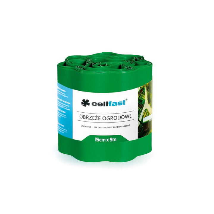 Valoviti rubnik za vrt 15 cm x 9 m, zelena Cellfast