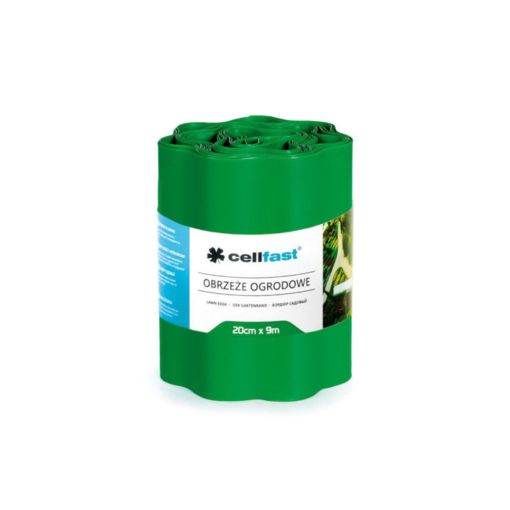 Valoviti rubnik za vrt 20 cm x 9 m Cellfast zelena